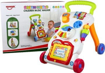 slomart LEAN TOYS Višenamjenski hodalice s telefonom i klavirom