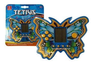 slomart LEAN TOYS Elektronička igra Tetris - Motiv leptira (plava)