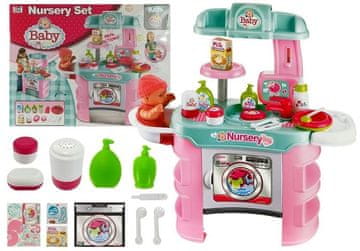 slomart Set za njegu bebe: stol, dodaci, perilica rublja