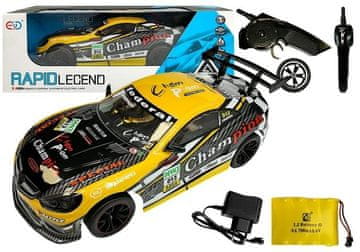 Sportski automobil na daljinsko upravljanje 2,4 GHz žute boje