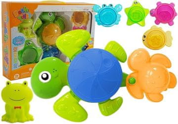 slomart LEAN TOYS Set igračaka za kupanje "Želvin vodopad"