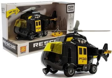 slomart LEAN TOYS Helikopter za spašavanje na baterije, 1:20, sa zvukom i svjetlima