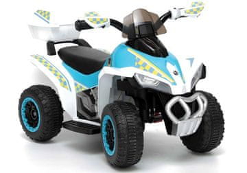 GTS1188-A Quad na baterije s LED svjetlima i glazbom, bijela policijska boja