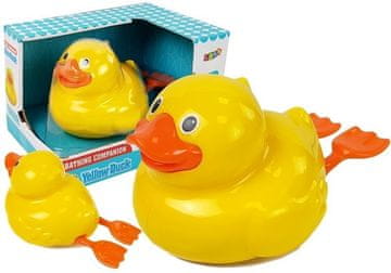 slomart Plutajuća gumena patka LEAN TOYS za kupanje, 18 cm