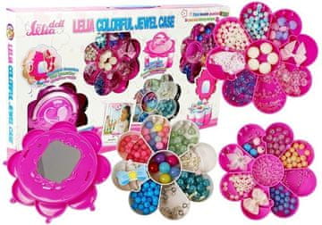 slomart LEAN TOYS Set perli za izradu nakita DIY, sklopivi (!) s ogledalom