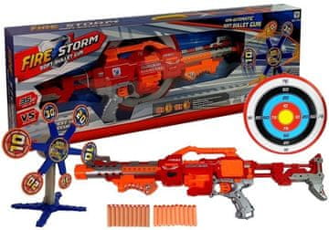slomart Pjenčano Pucalo LEAN TOYS s Metom i Rotirajućom Ciljem