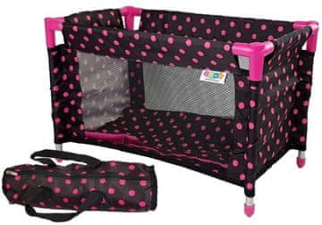 slomart Lutka za lutke LEAN TOYS Alice, crno-ružičasta