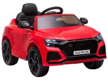 Audi RS Q8 LED svjetla za automobil na baterije s MP3 daljinskim upravljačem, crvena