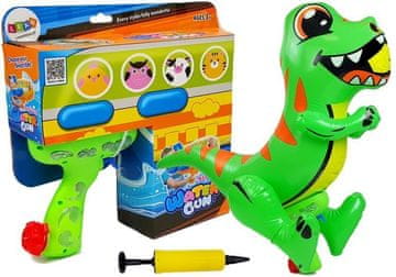 slomart Lean Toys Veliki napuhujući pištolj na vodu Dinosaur