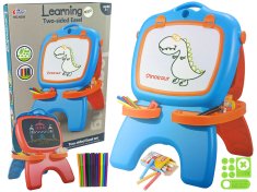 slomart LEAN TOYS dvostrana magnetna ploča, plavo-crvena, sa šablonama
