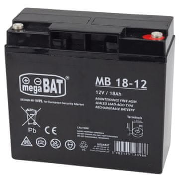 Mega Bat Gel automobilski akumulator za 12V18Ah bateriju