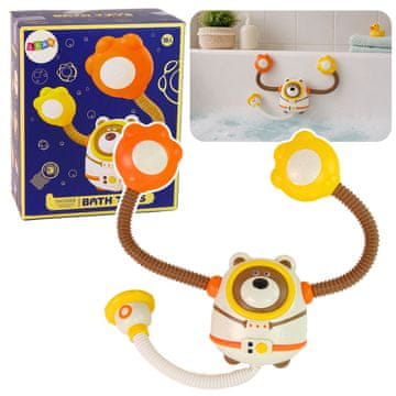 slomart LEAN TOYS Miś Astronauta igračka za kupanje s tušem