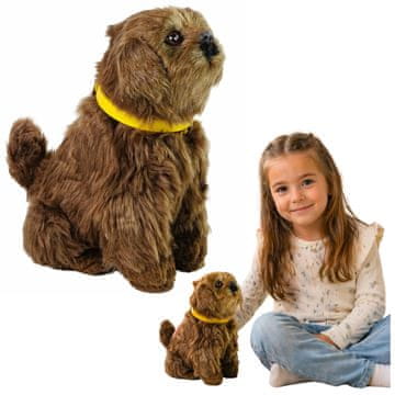 slomart Interaktivni plišani psić LEAN TOYS, smeđi, laje i maše repom