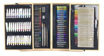 slomart LEAN Profesionalni umjetnički set, 174 dijela, u drvenom kovčegu
