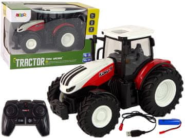 Poljoprivredni traktor 1:24 Daljinski upravljani R/C Pilot Farm bijelo-crveni