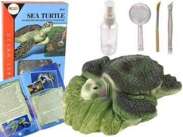slomart LEAN TOYS Komplet za iskopavanje "Morski svijet: Kornjača" s amonitima