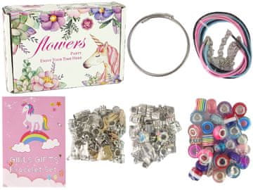 slomart LEAN TOYS Komplet za izradu narukvica DIY, 90 perli