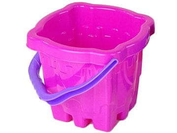 slomart Ružičasto vedro "Dvorac" za pijesak LEAN TOYS