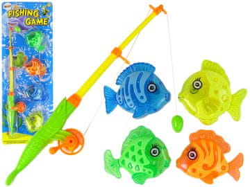 slomart LEAN TOYS Igra pecanja s ribarskim štapom i 4 ribice