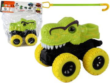 slomart LEAN TOYS Terensko Vozilo Tyranozaur Rex na potisak - zeleno