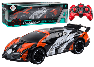 slomart LEAN TOYS RC Auto Sport 1:10, do 25 km/h, sivo-narančasti