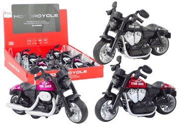 slomart LEAN TOYS Motocikl Harley s frikcijskim pogonom, 3 boje
