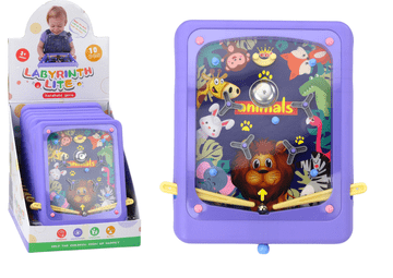 slomart Vještinska igra LEAN TOYS Pinball Životinje, ljubičasta