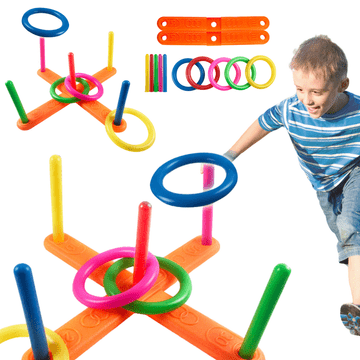 slomart LEAN TOYS Igra bacanja koluta u cilj