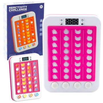 slomart LEAN TOYS Elektronička ritmička igra voće, svjetla, zvukovi, ružičasta