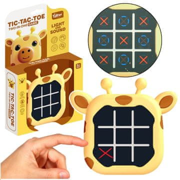 slomart Elektronička igra LEAN TOYS Žirafa 3u1: Križić-kružić, Memorija