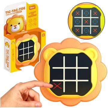 slomart LEAN TOYS Elektronička igra 3u1: Križić-kružić, Memorija, Lav
