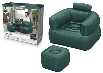 slomart Inflatable Fotelja Bestway 75137, Tamna, 107x99x80 cm