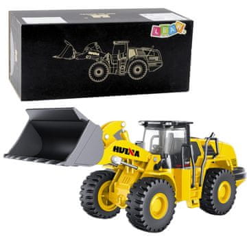 Huina Metal Construction Rovokopač-utovarivač Žuti 1:50