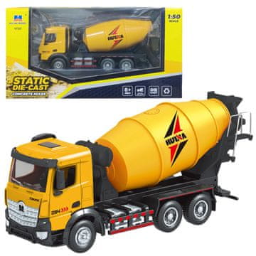 Huina Metalna mješalica za beton, građevinsko vozilo, , žuta 1:50