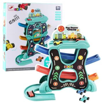 slomart LEAN TOYS Auto staza s tri razine - Autići uključeni