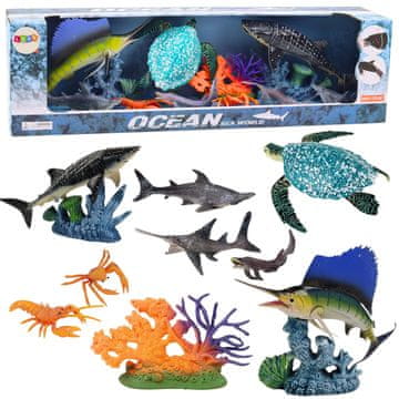 slomart LEAN TOYS Figurice morskih životinja (10 kom.)