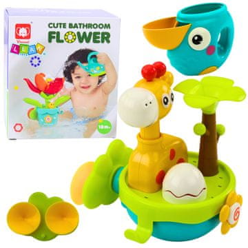 slomart Igračka za kupanje Žirafa sa vakuumskim čašama LEAN TOYS