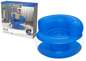 slomart Na napuhavanje stolica Bestway 112x112x70cm, Plava