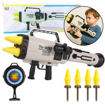 slomart LEAN TOYS M202 lansirni raket 68 cm, sa spužvastim raketama