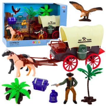 slomart Kaubojski Set s Kolima - Divlji Zapad