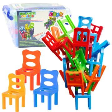 slomart Igra spretnosti Lean Toys Balansirajuće stolice, 36 elemenata