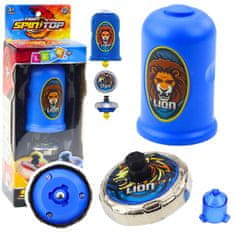 slomart LEAN TOYS set za vrtenje: lansirna naprava s spinnerom - Lav