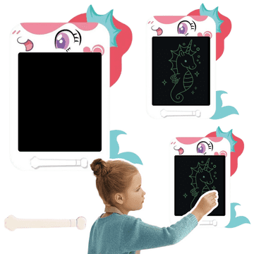 slomart LEAN TOYS Znikopis - Grafička ploča LCD, jednorog, bijela