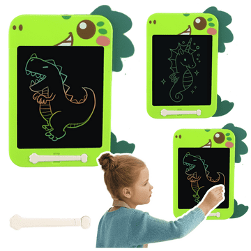 slomart LEAN TOYS Znikopis - Grafička ploča LCD, dinosaurus, zelena