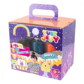 slomart Set Tubi Jelly s akvarijem: 6 boja + čudovišta