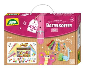 LENA LENA Set za ručni rad 400 elemenata, rozi