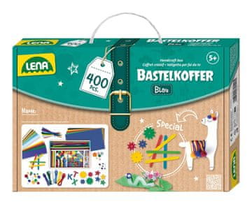 LENA LENA Set za ručni rad 400 elemenata, plavi