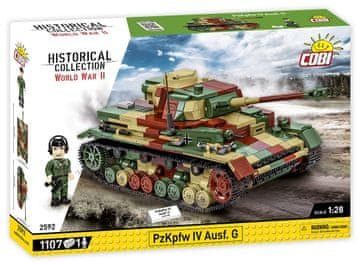 slomart COBI KLOCKI WWII Pz.Kpfw. IV Ausf. G građevinski blokovi 1107 komada