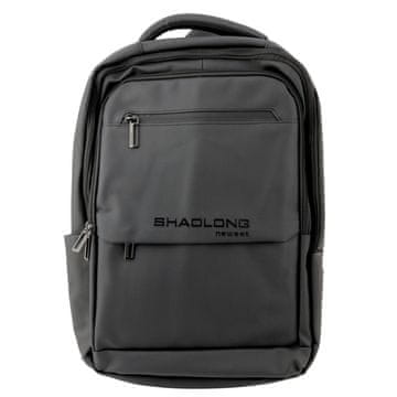 Poslovni gradski ruksak s USB džepom za prijenosno računalo, crni 16L 41cm