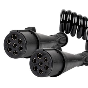 slomart Spiralni kabel za poluprikolicu (2x 7-pin tip N) 5m, 24V, injekcijski